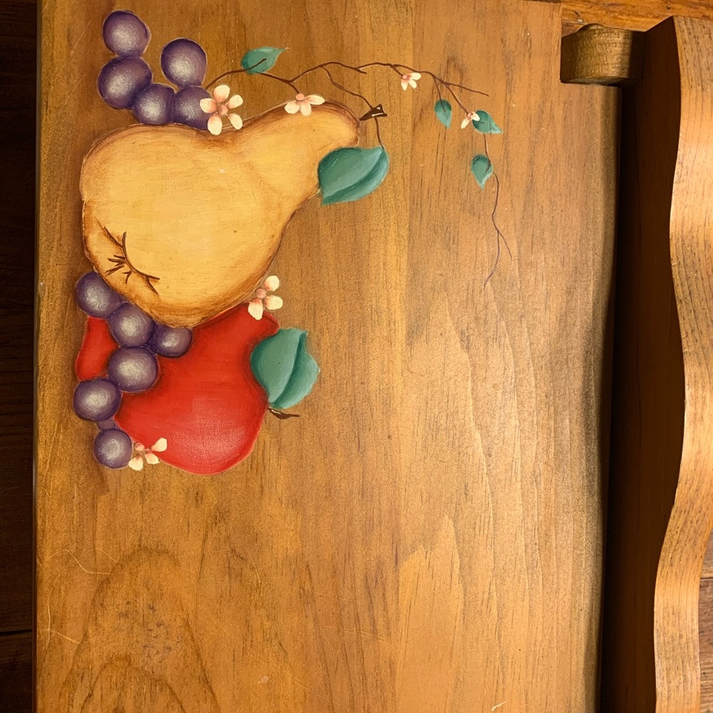 🍇🍎 Vintage wooden fruit storage box🍐